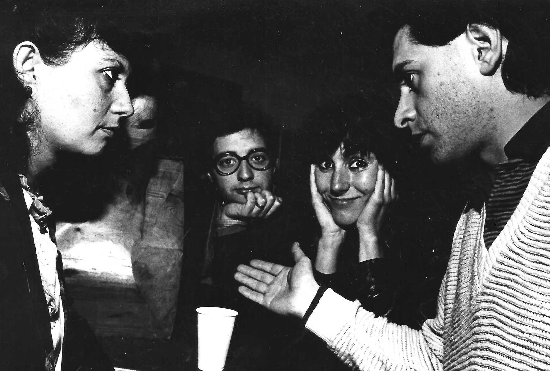 María Cabrera, Antonio Mouzo, Cruz Perez Rubido y Pedro Muiño, A Coruña, 1985